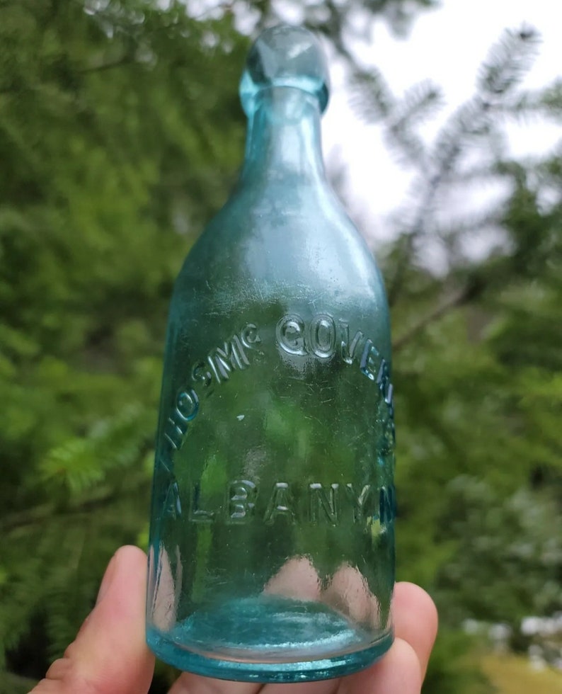 1880s ALBANY, New York Blob Top Soda Bottle Old EMPIRE State Soda