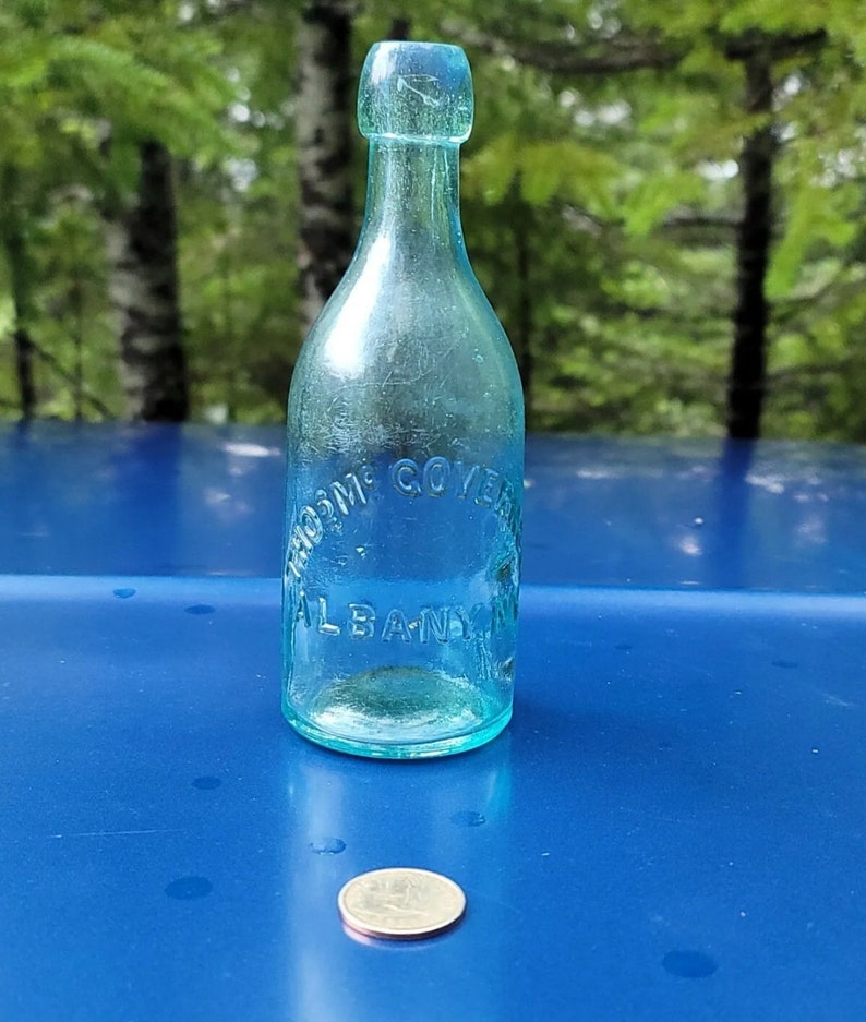 1880s ALBANY, New York Blob Top Soda Bottle Old EMPIRE State Soda