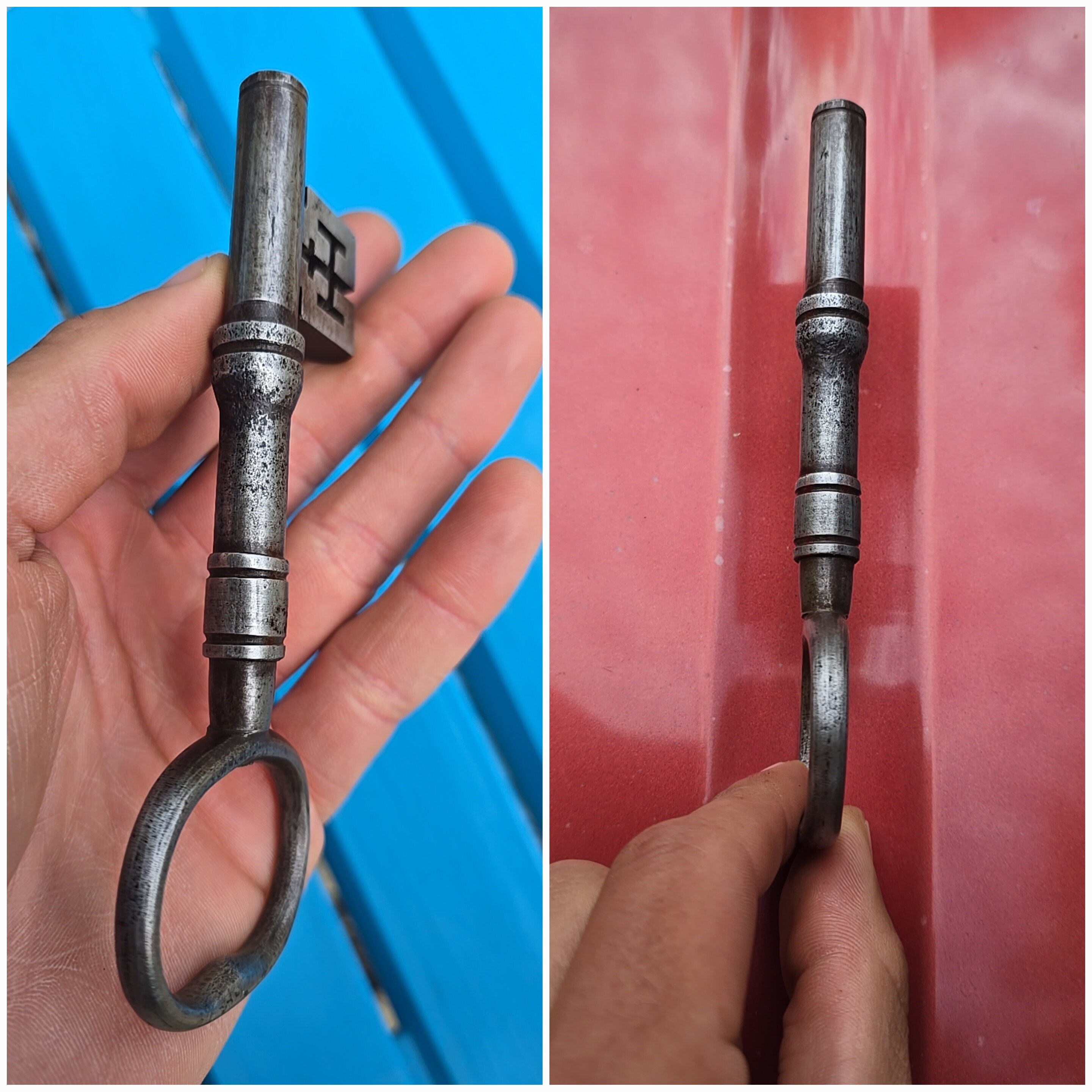 Giant Majestic Large Castle Key!antique Thick Iron Gate Key. Almost 6 ...