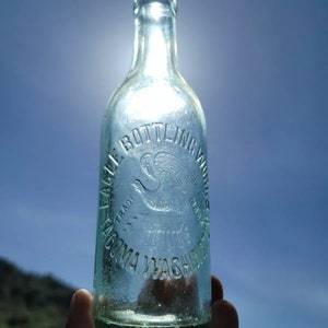 Nice Old Western Eagle Soda Bottle!Antique Tacoma Washington Distinct  Bird Soda Bottle!