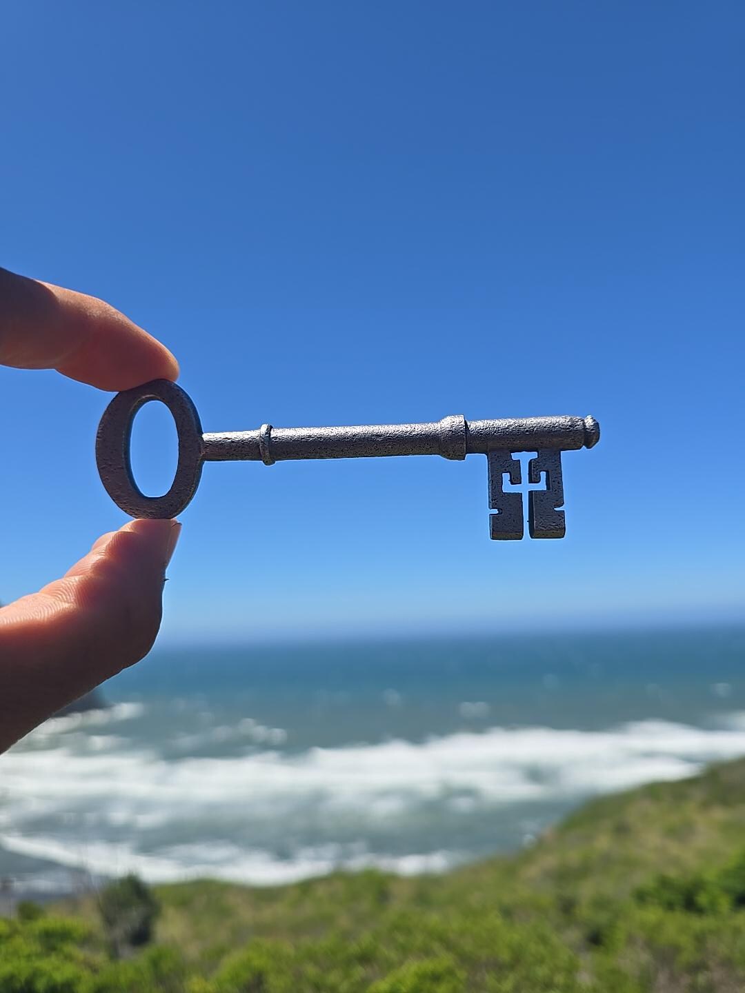 Antique French Iron Key! 1 Old Skeleton Gate Key! 4 and a Half Inches ...