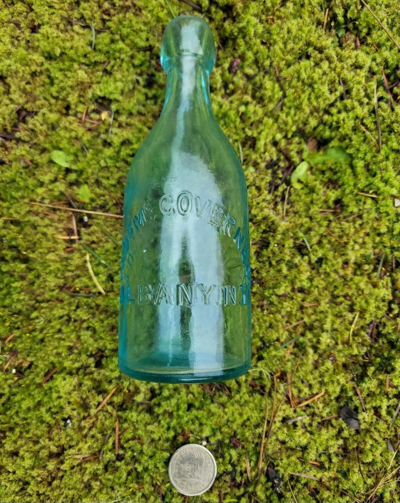 1880s ALBANY, New York Blob Top Soda Bottle Old EMPIRE State Soda
