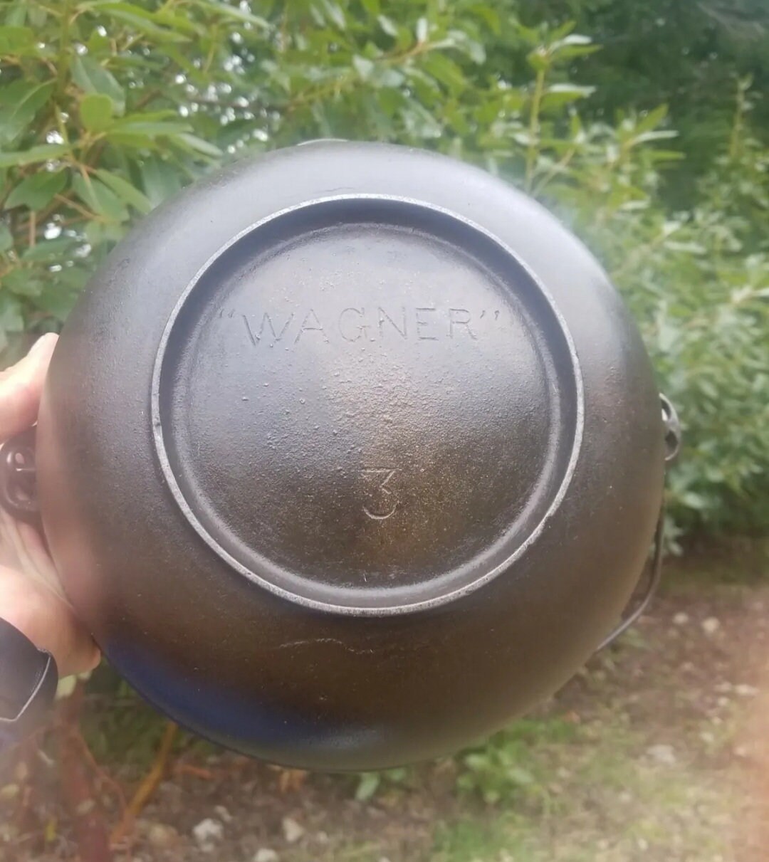 Great Antique wagner Scotch Bowl Cast Iron Cookware Old USA Pot or