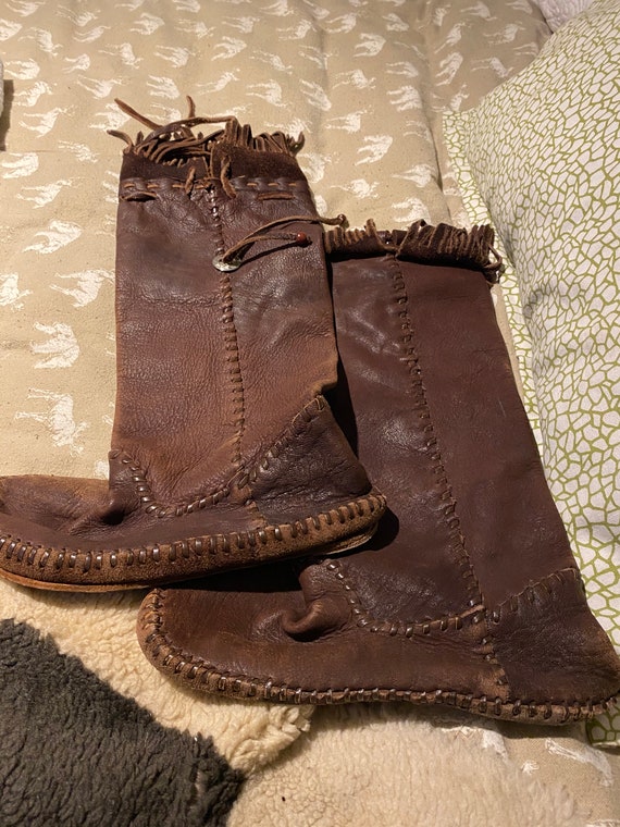 Vintage Handmade Moccasins