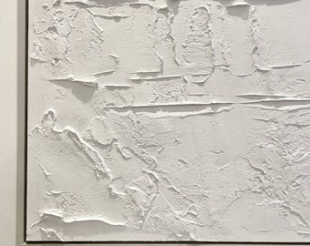 Original Wall Art / White Abstract Art / Canvas Art / Textured Paintings /Made to order/ Abstract Paintings / Cream painting