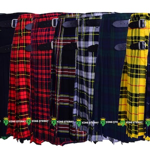 Men&#39;s Scottish 5 Yard Kilts 13 OZ Kilt Casual Kilt Top Quality Kilts size 30-48