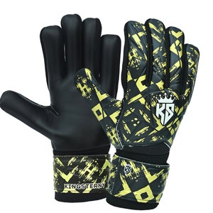 KingsterNY Soccer Goalie Gloves for Youth & Adult Football Goalkeeper Glove High-Quality Padded Grip Palm Wrist Support Men Women