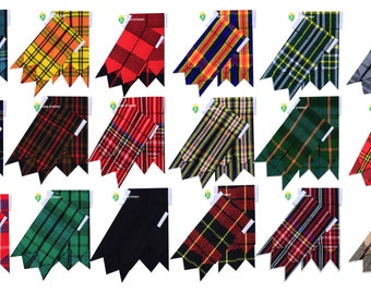 Kilt écossais chaussettes pour hommes, femmes et femmes, flashs divers tartan, 100 % laine acrylique, Kingsterny