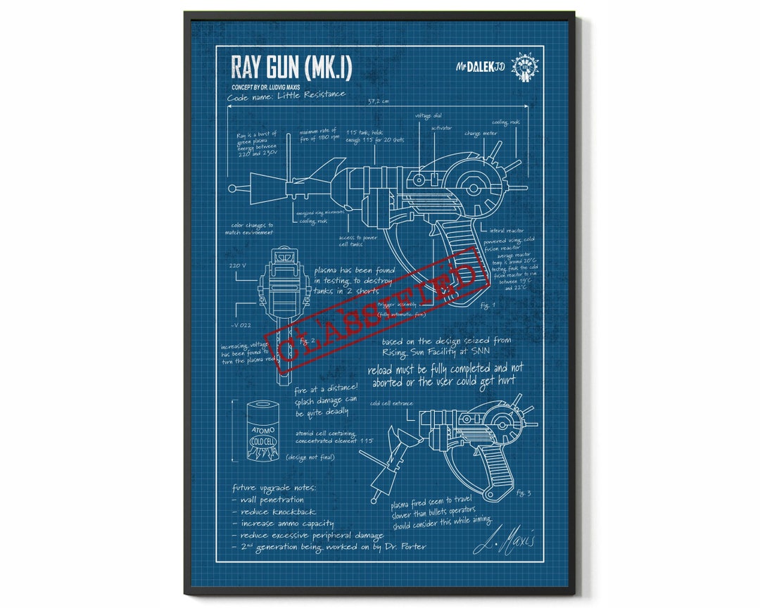 Blueprint Call Cod Blueprints Weapons Zombies of Duty Perfect - Etsy