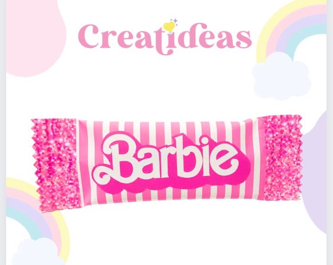 Bake In The Party Chocolate Barbie Lyrics Chocolate Wrapper BARBIE, Chocolate Bar, Barbie Party, Barbie Party