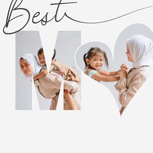 Tarjeta personalizada para el Día de la Madre / Recuerdo con foto personalizado de los niños / Descarga digital / Regalo imprimible para mamá y abuela