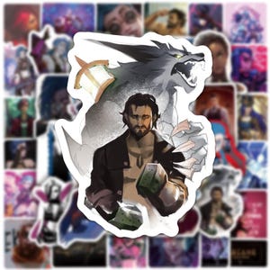 Arcane Stickers 50-Piece Pack: Waterproof Vinyl League of Legends (LoL) Fan Art