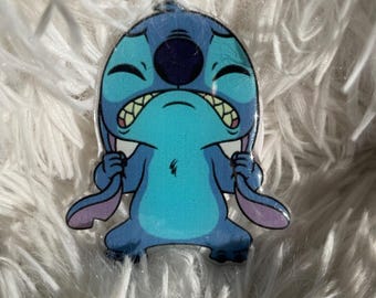 Blue stitch Pop Socket Phone Holder