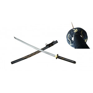 Spada da samurai forgiata a mano Full Tang 1045 acciaio al carbonio Katana 41"