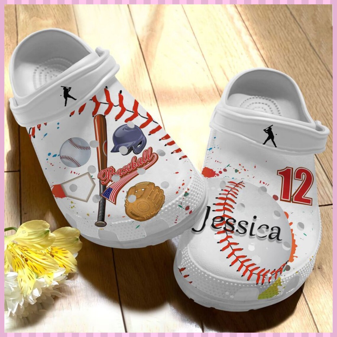 baseball croc charms
