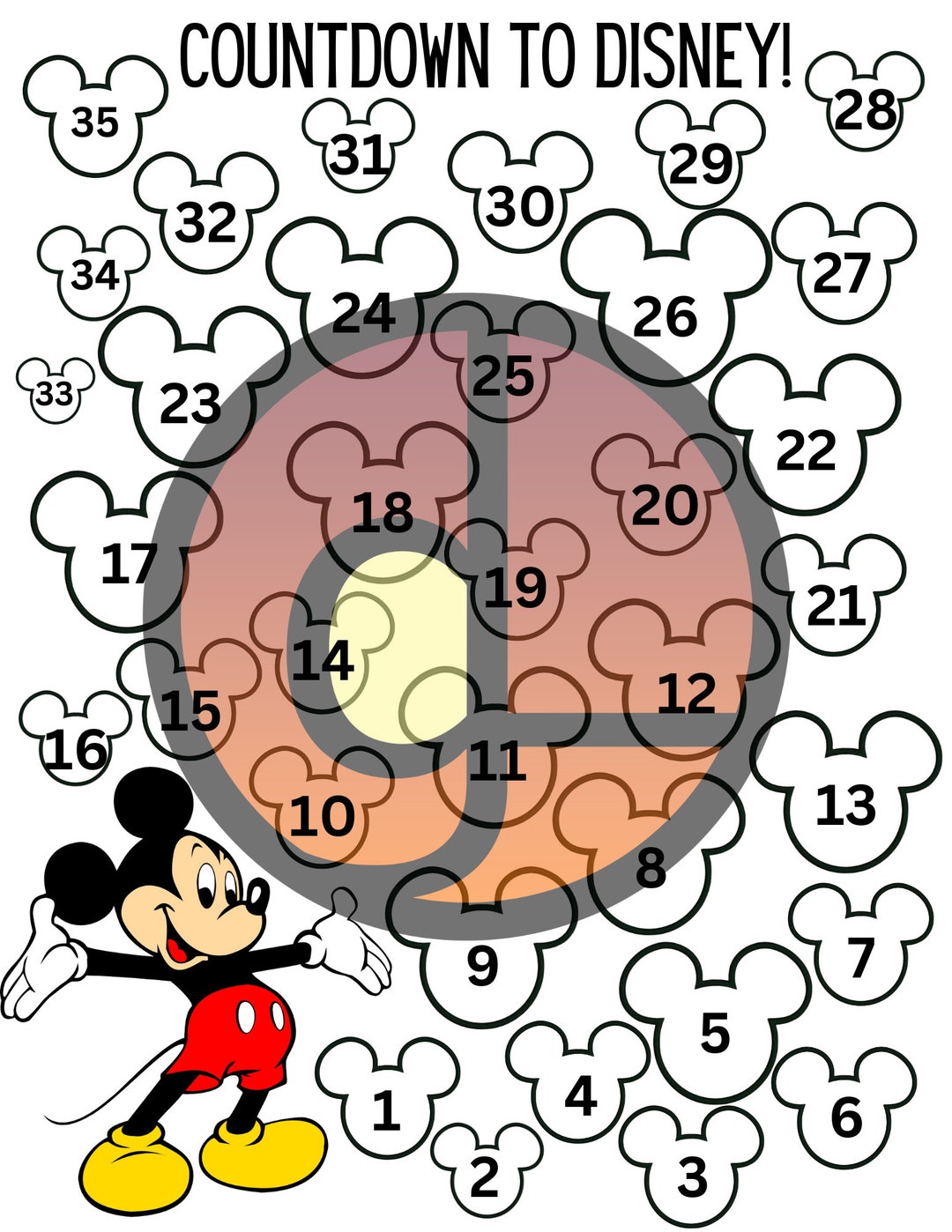 Countdown to See the MOUSE! Dis_ney Countdown Digital File - Etsy
