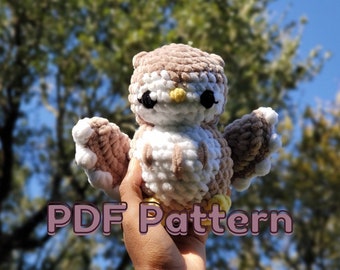 PDF PATTERN: Crochet Owl Plushie Pattern
