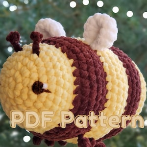 PDF Pattern: Crochet Bee Plushie Pattern