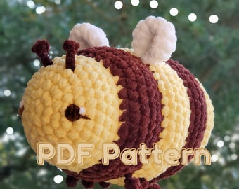 PDF Pattern: Crochet Bee Plushie Pattern