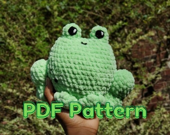 PDF PATTERN: Crochet Frog Plushie Pattern