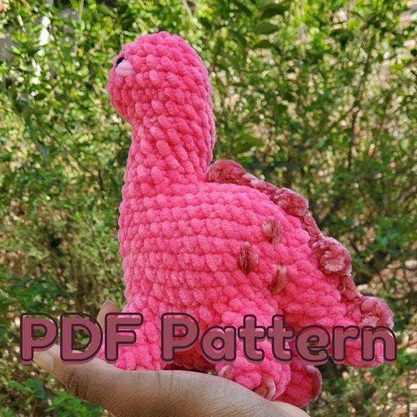 PDF PATTERN: Crochet Dinosaur Plushie Pattern