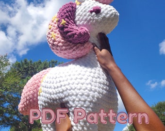 PDF Pattern: Crochet Unicorn Plushie Pattern