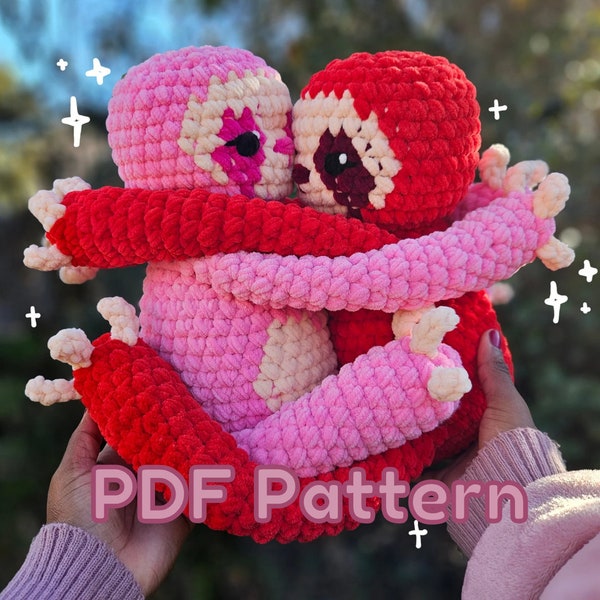 Pdf Pattern: Crochet Sloth Couple Pattern