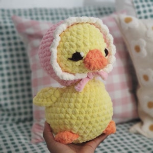 PDF PATTERN: Crochet Duck Plushie Pattern image 1