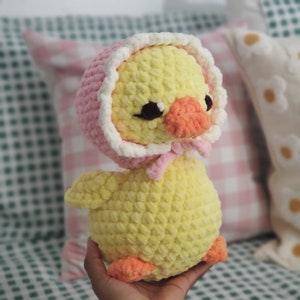 MODÈLE PDF : Modèle de peluche de canard au crochet
