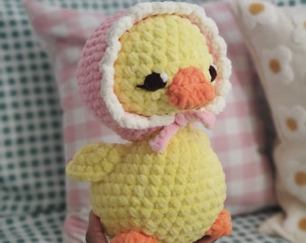 PATRÓN PDF: Patrón de peluche de pato a crochet