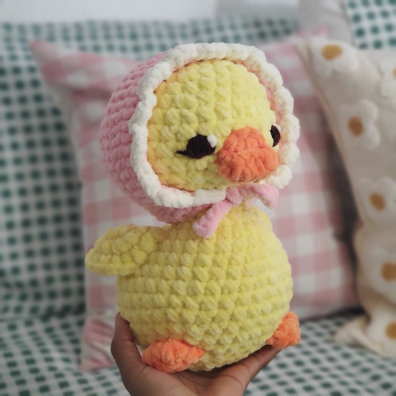 PDF PATTERN: Crochet Duck Plushie Pattern image 1