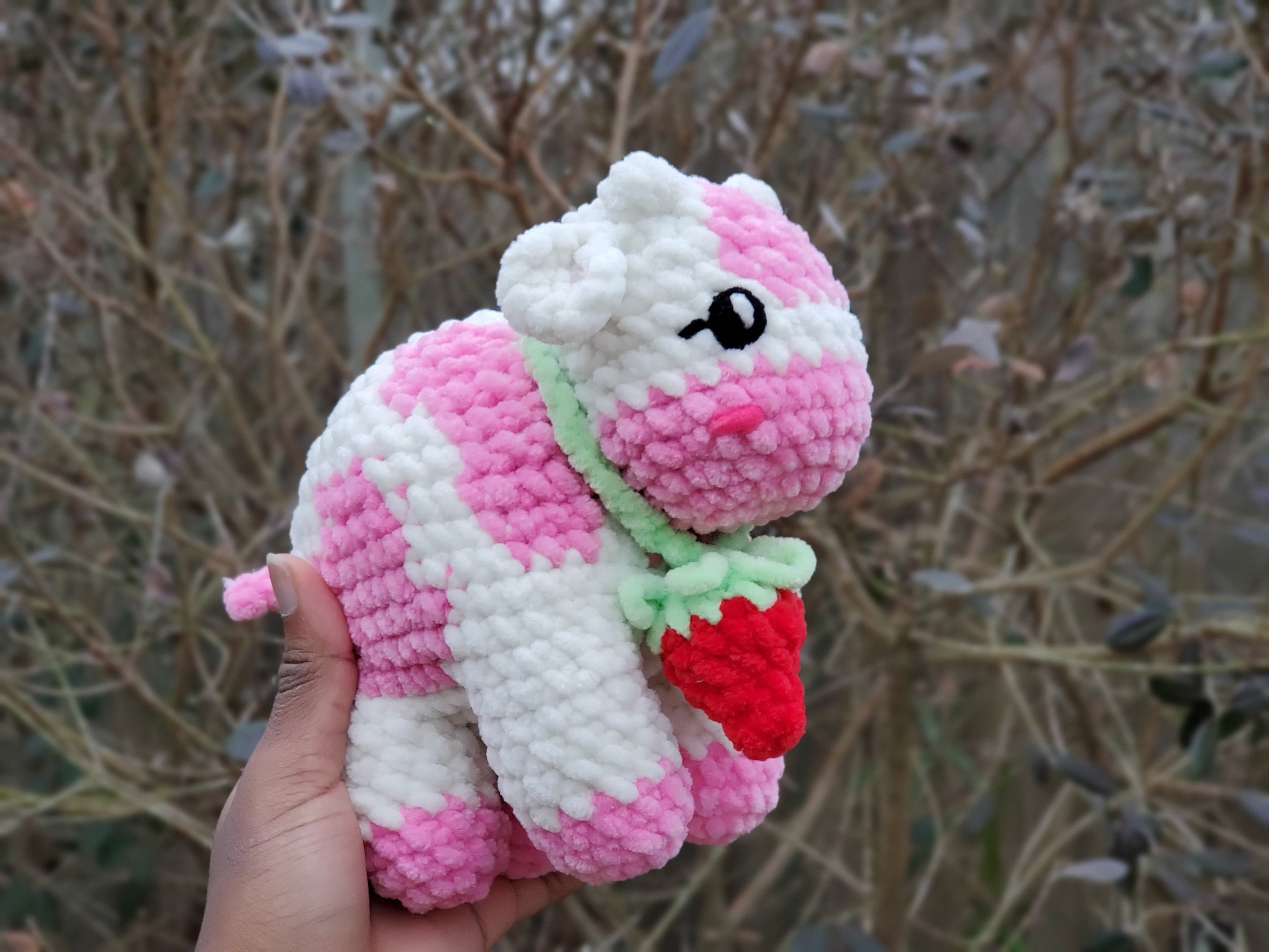 PATTERN ONLY: Crochet Strawberry Cow