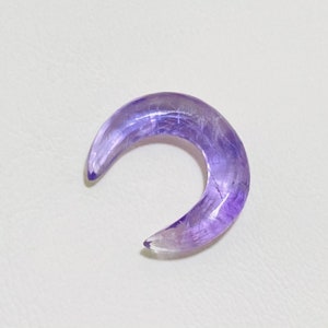 Natural Amethyst Gemstone Pinchers, Septum, Tusk, Natural Handmde Gauges, Nose & Ear, Size 2MM to 10MM and Custom Size Available