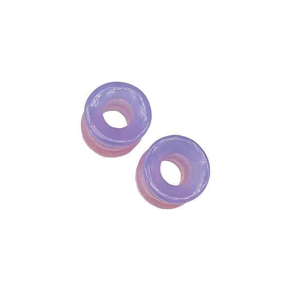 Body Jewelry Pair of Czech Lavender Chalcedony Stone Naga Body Piercing Gauges Plugs Tunnels 6g (4mm) to 40mm Custom & Wholesale Available