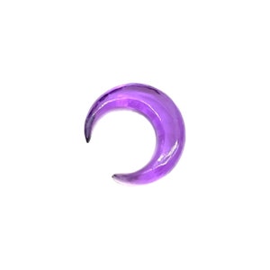 Natural Amethyst Gemtone Hand Carved Septum Pincher Nose Piercing Body Jewelry Gauge Size 12g (2mm) to 1/2" (12mm) Customized Size Available