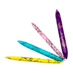 Colorful Turquoise Tribal Septum Tusk Spike Faux Stone Style Body Jewelry Bright Piercing Accessory for Nose Cartilage / Ear Stack Statement