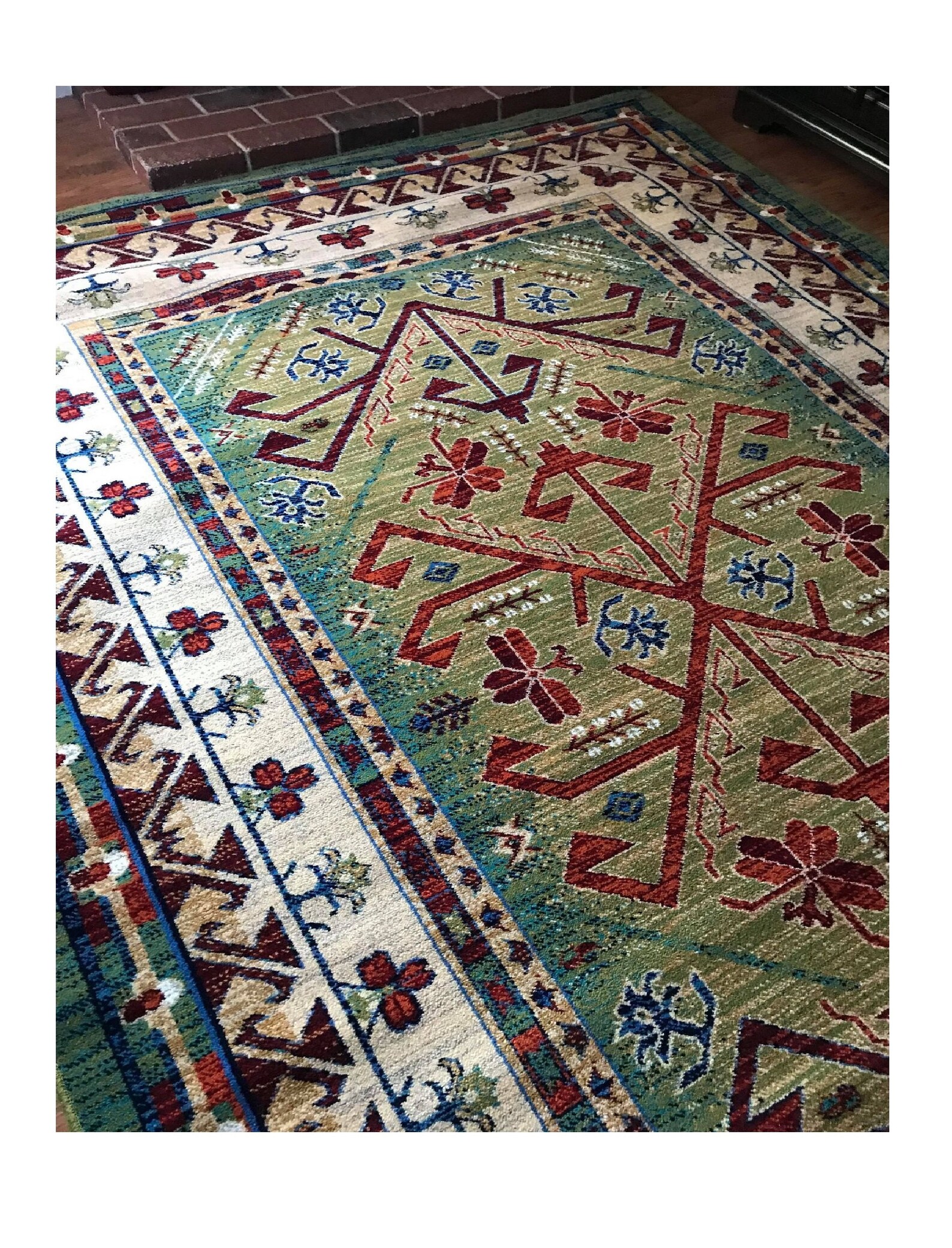 Mongolian Natural Organic Wool Area Rug 6'5x10 ft Etsy