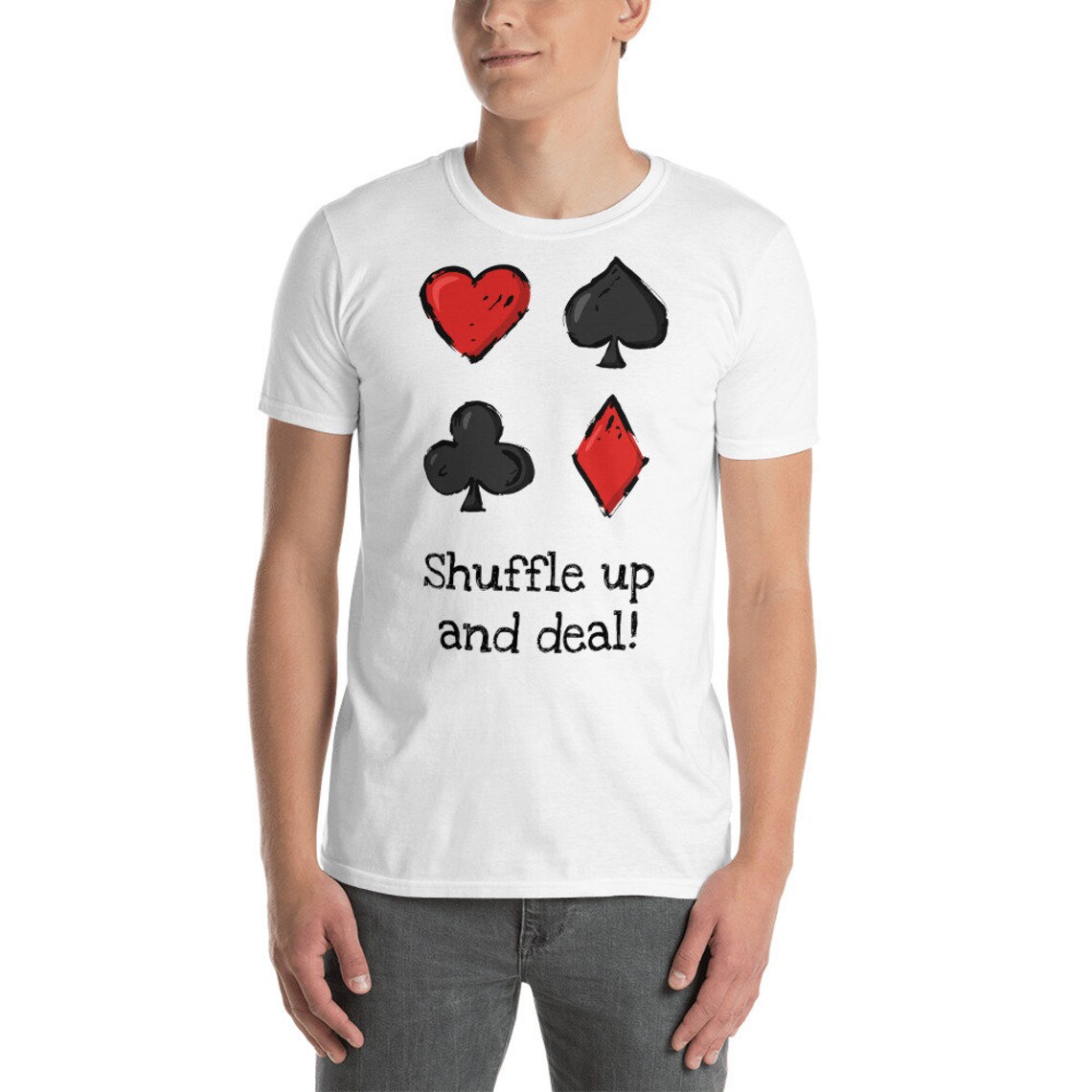 Poker Shirt Gift For Poker Player Poker Lover White Tshirt Etsy