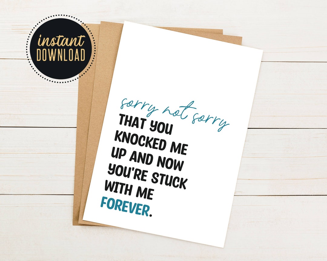 Printable Funny Father's Day Card, Father's Day Humor, Sorry Not Sorry ...
