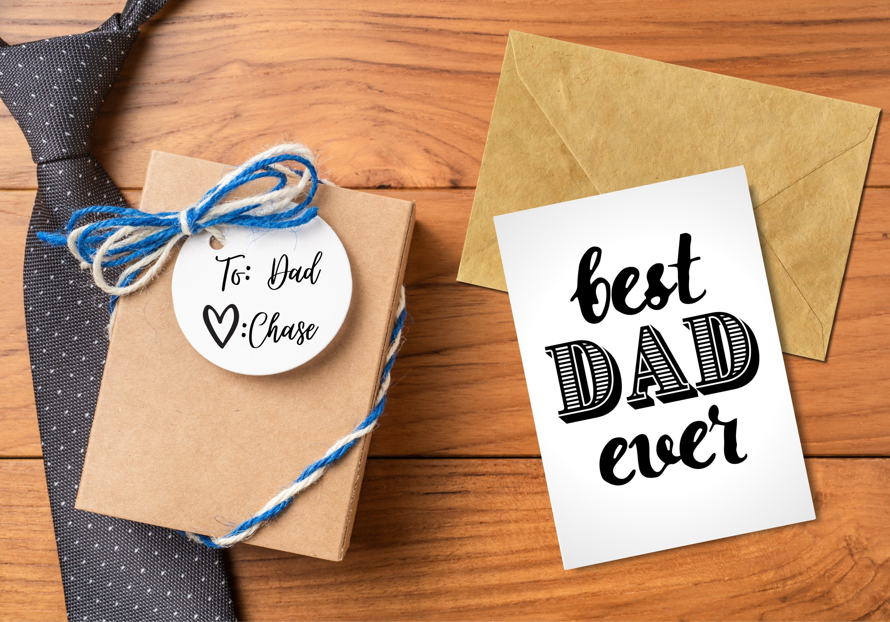 Printable Best Dad Ever Fathers Day Card VERTICAL and | Etsy