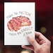 Printable Father's Day Card, Rarest of Them All Funny Greeting Card, Rare Steak Birthday Card ...
