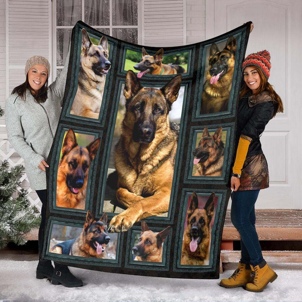 German Shepherd Blanket Fleece Blanket Special Gift Etsy