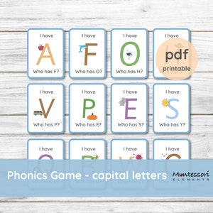PHONICS GAME - Montessori language materials, Letter sounds, Phonics, Montessori homeschool, Alphabets recognition, Montessori Phonics