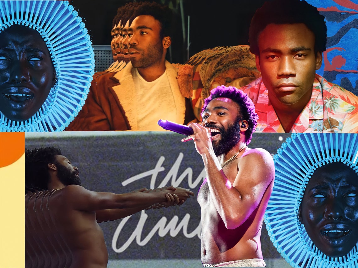 The Many Faces of Childish Gambino digital Print | Etsy
