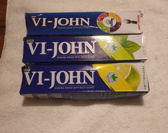 VI-John 125g Shaving Cream with Three Types of Ingredients.