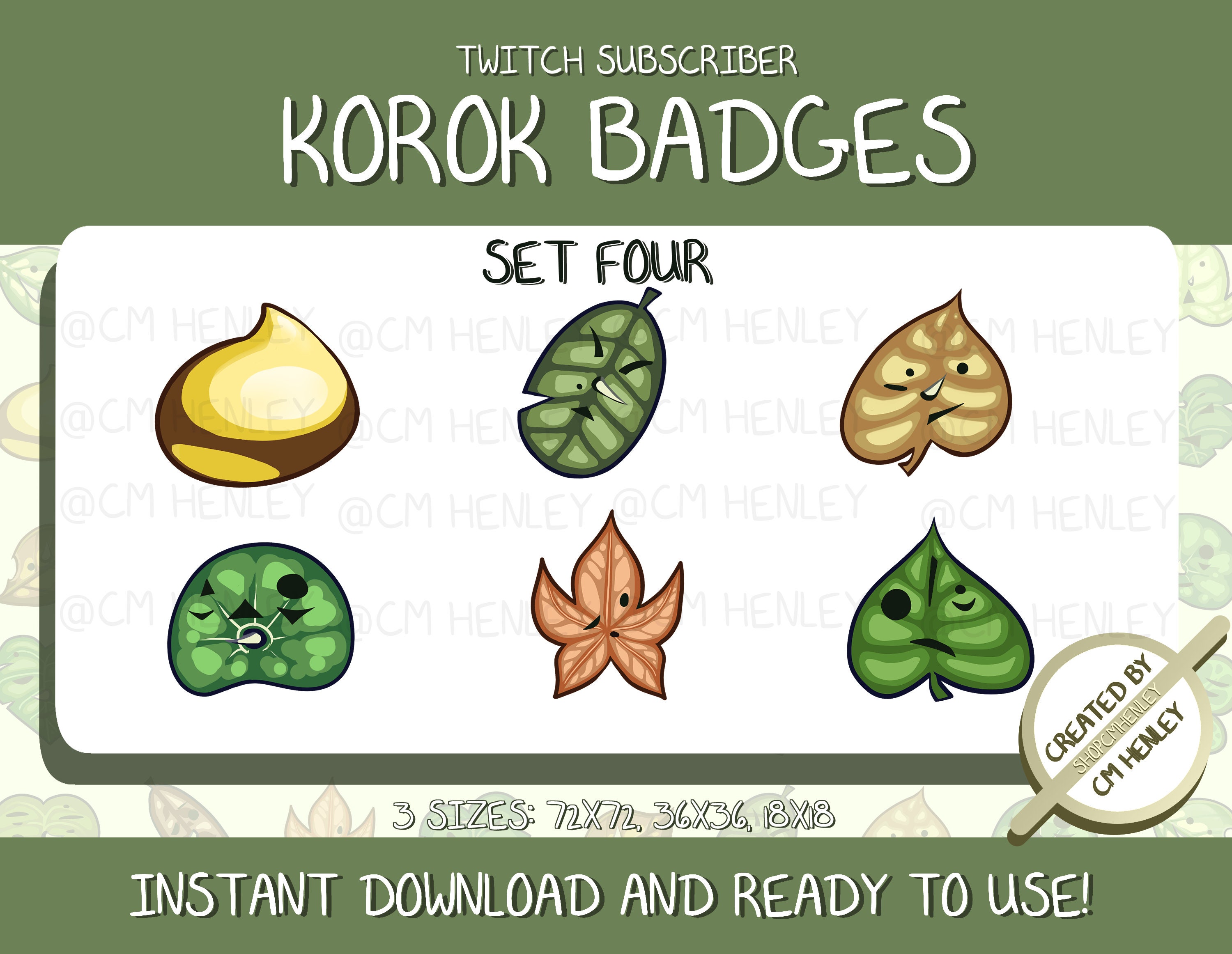 kororo様　リクエストページ Korok Mask Badges for Twitch Subscribers (digital Download) - Etsy
