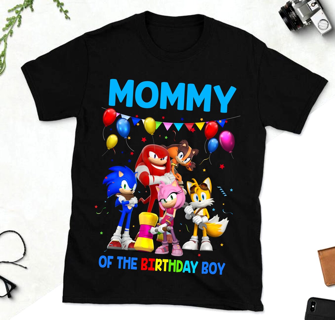 Personalised Sonic Birthday Shirts Birthday Family shirt Etsy