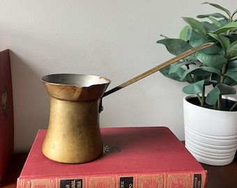 Vintage Brass Ladle with Long Handle - Turkish Coffee Pourer