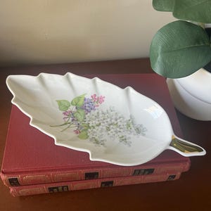 Old Nuremberg Bavaria Germany Leaf Dish - Porcelain Floral Decor