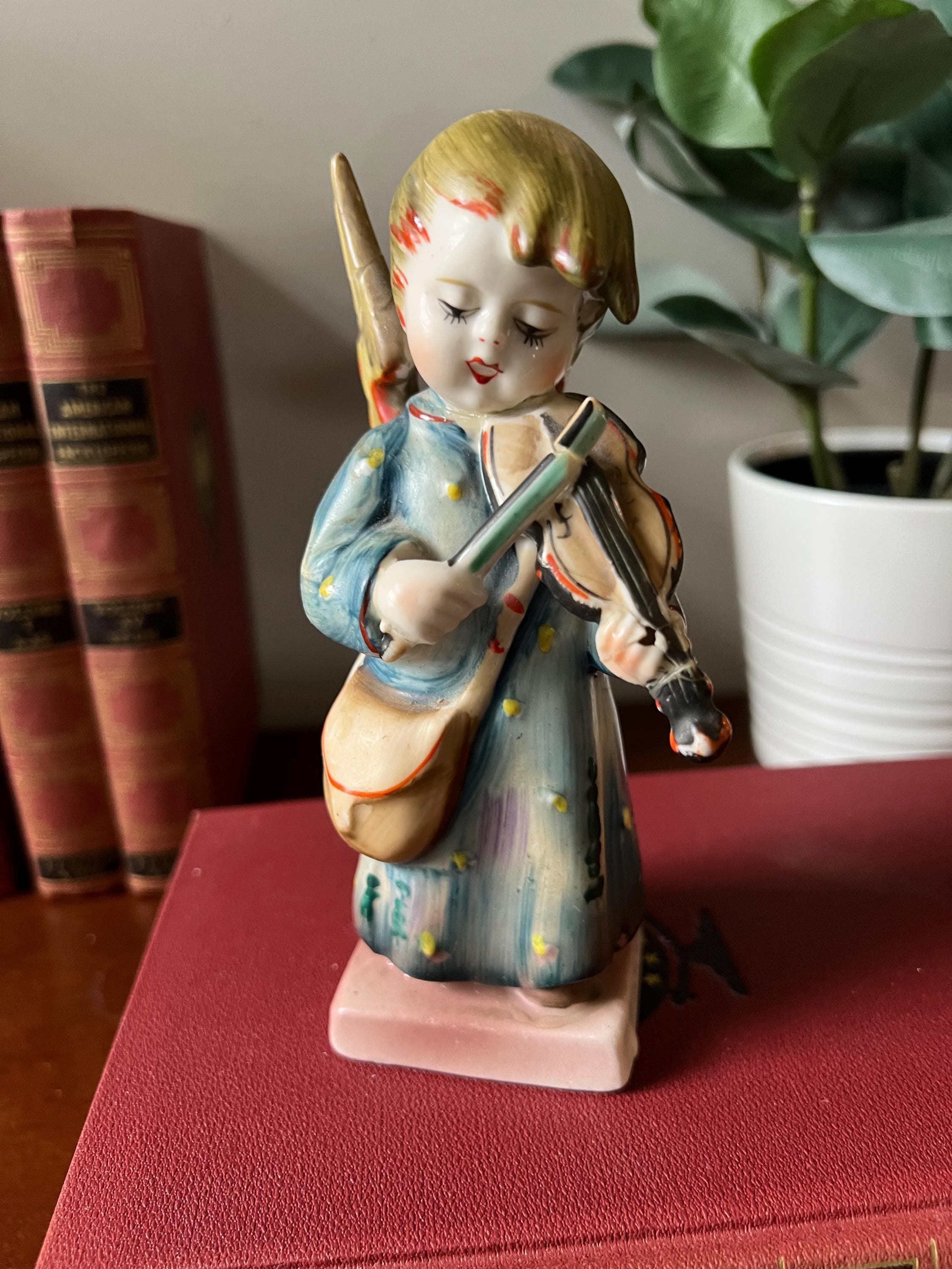 Goebel Angel Figurine Playing Violin - Etsy